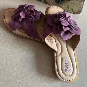 Purple Slide Sandals